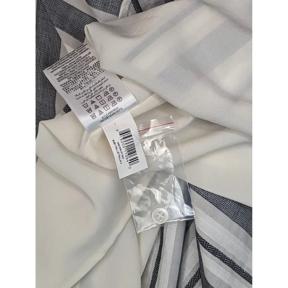 BCBGeneration NWT Grey & White Dress Size‎ 2